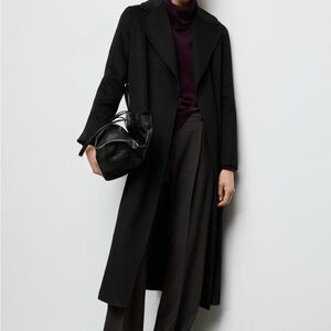 Mango HANDMADE WOOL COAT WITH BELT